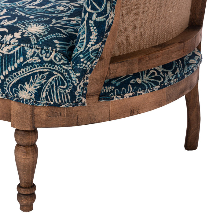 Louis Deconstructed Chair - Jingo Fabric
