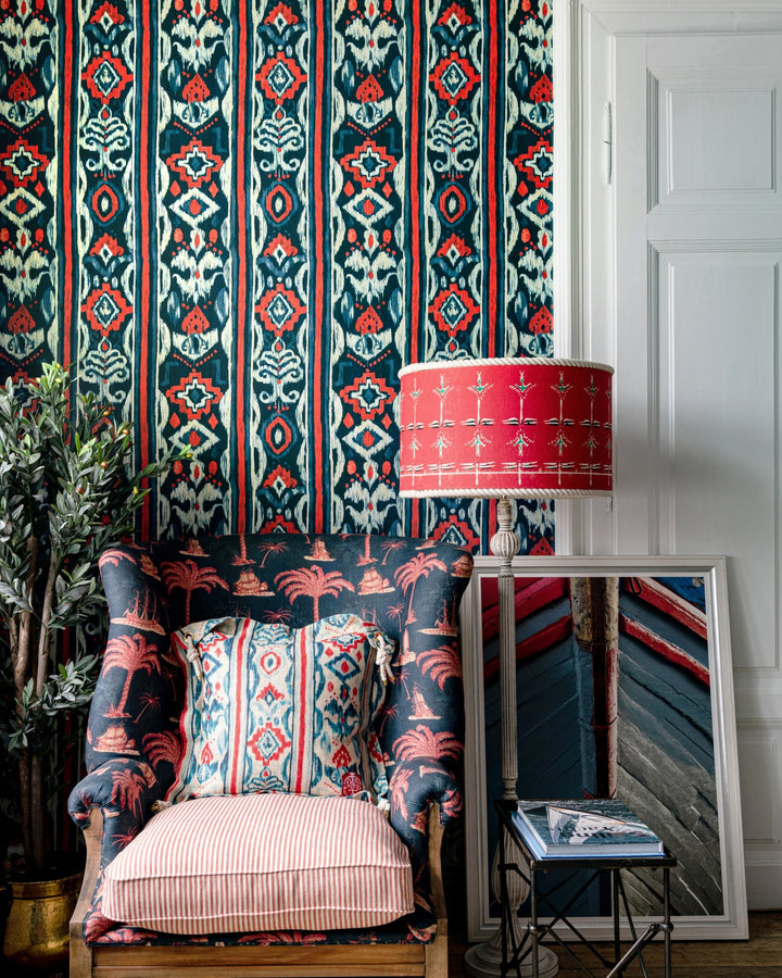 Mediterraneo Indigo Wallpaper