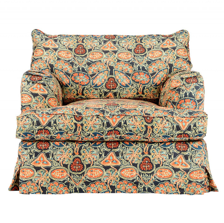 Montparnasse Skirted Chair - Heirloom Linen Fabric