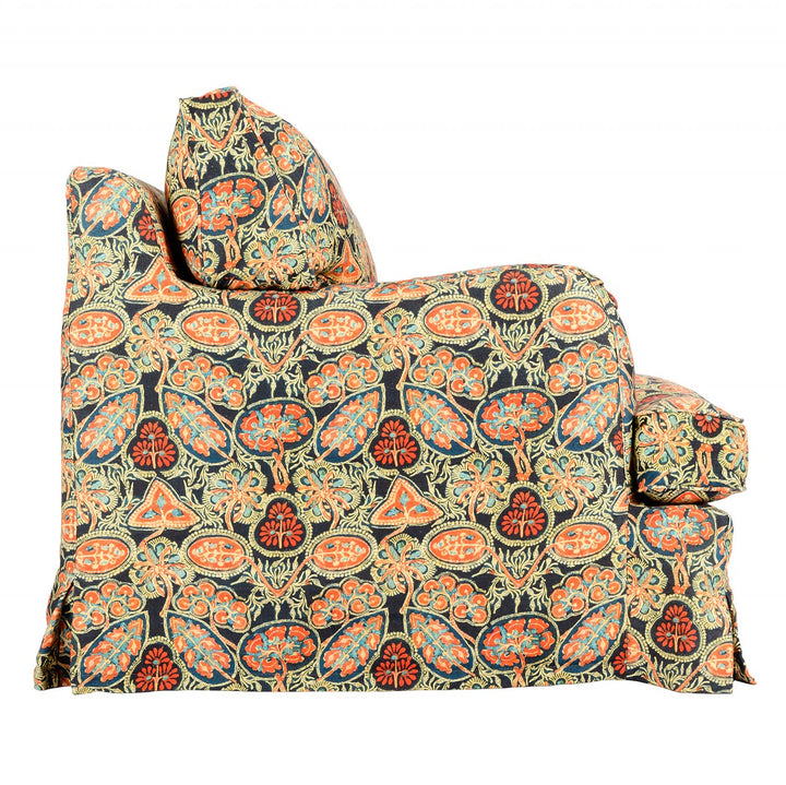 Montparnasse Skirted Chair - Heirloom Linen Fabric