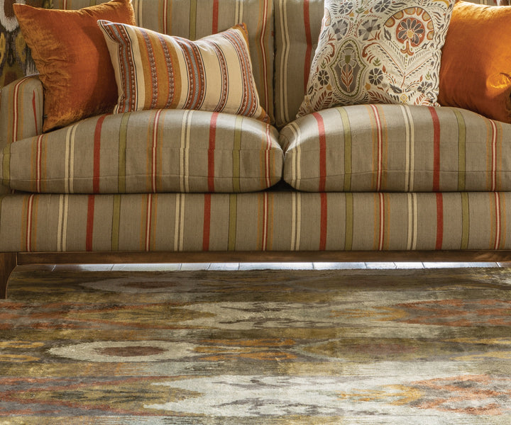 Orissa Ikat Rug - Spice
