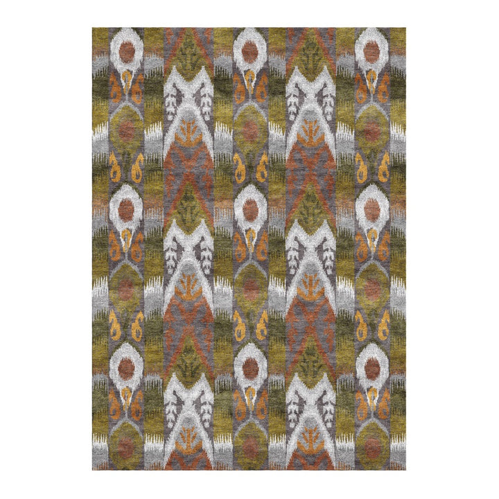 Orissa Ikat Rug - Spice