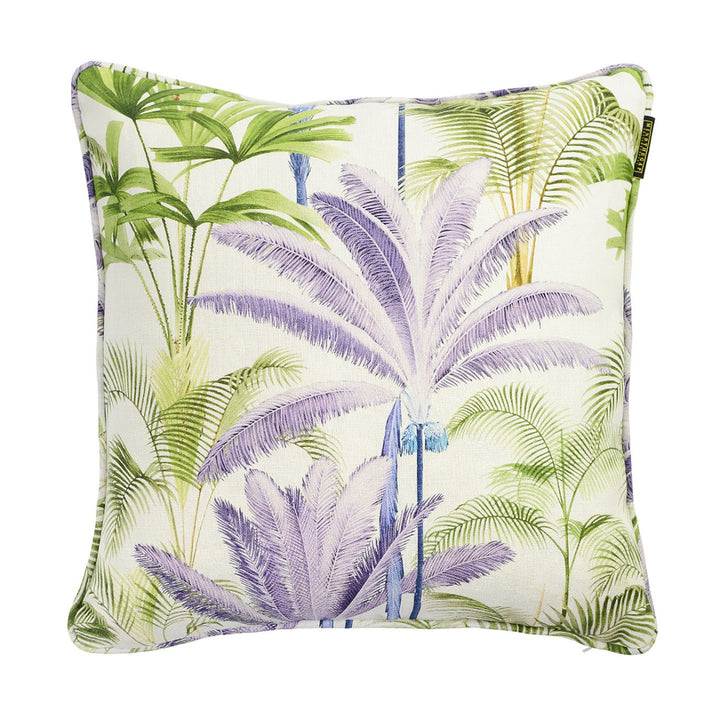 Palmeras Grey Linen Cushion