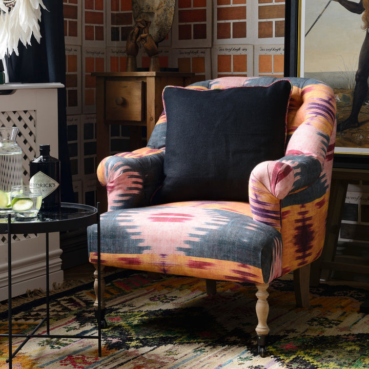 St Germaine Tufted Chair - Patola Linen