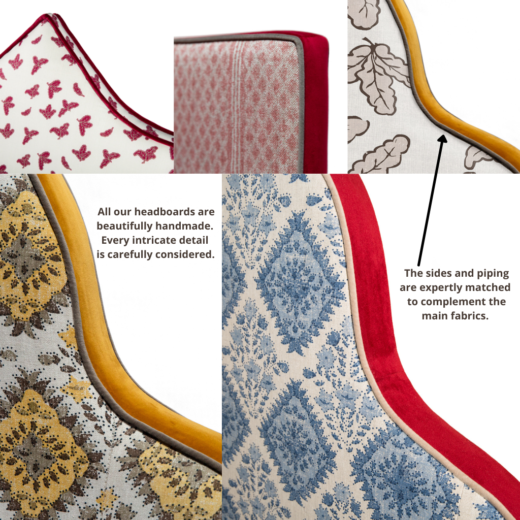 Isabella Headboard - Oak Leaf Fabric