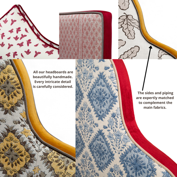 Isabella Headboard - Oak Leaf Fabric