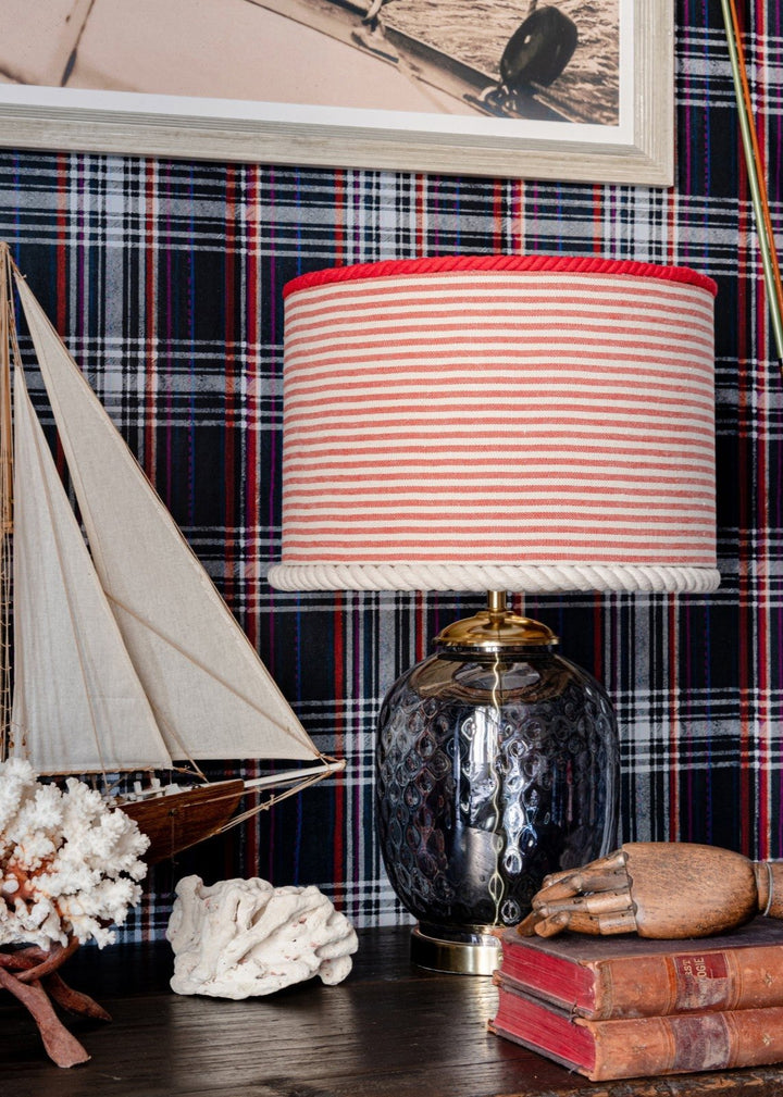 Rhubarb Linen Lampshade