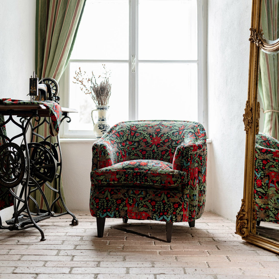 Scarlett Chair - Der König Black Velvet
