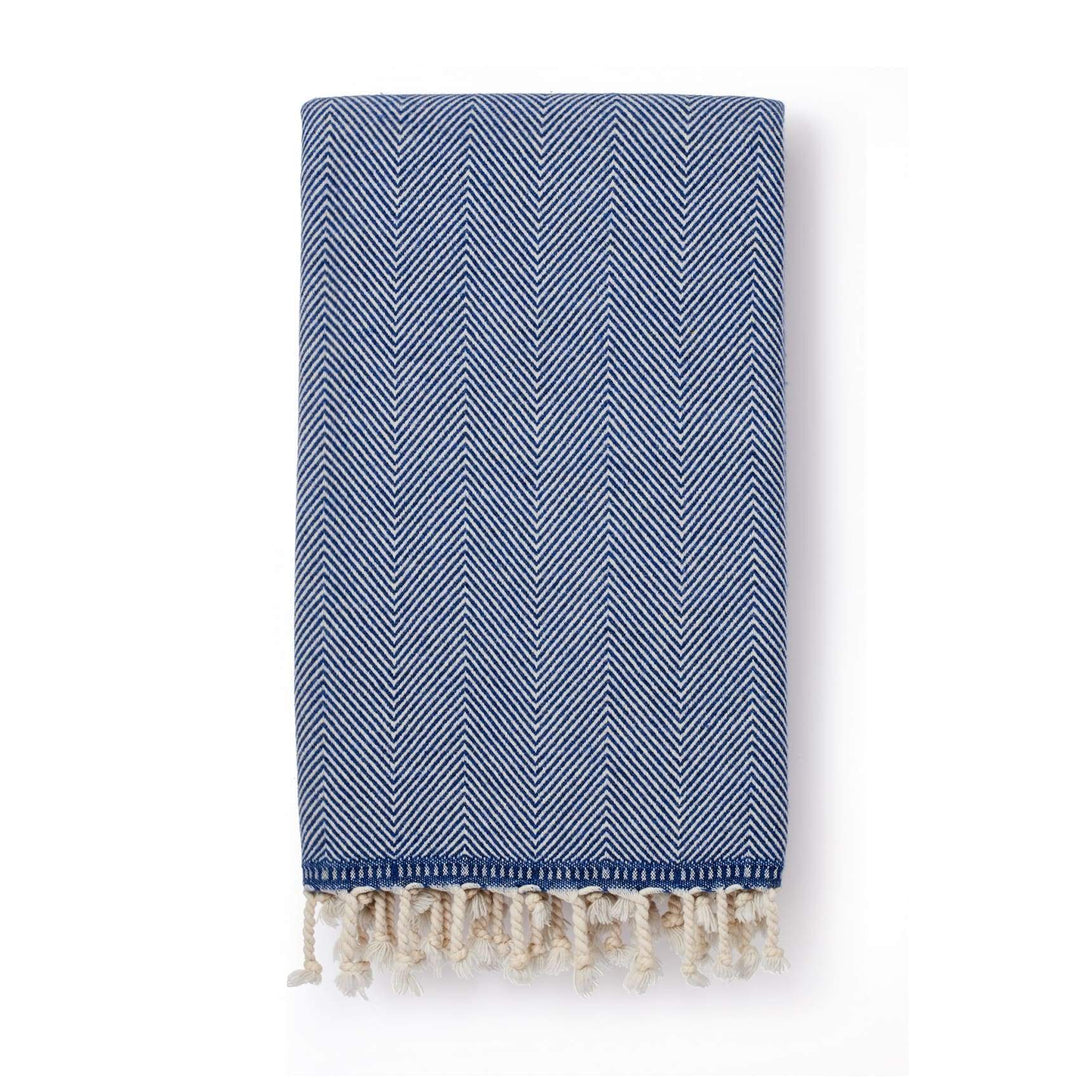 Sema Herringbone Cotton & Wool Throw