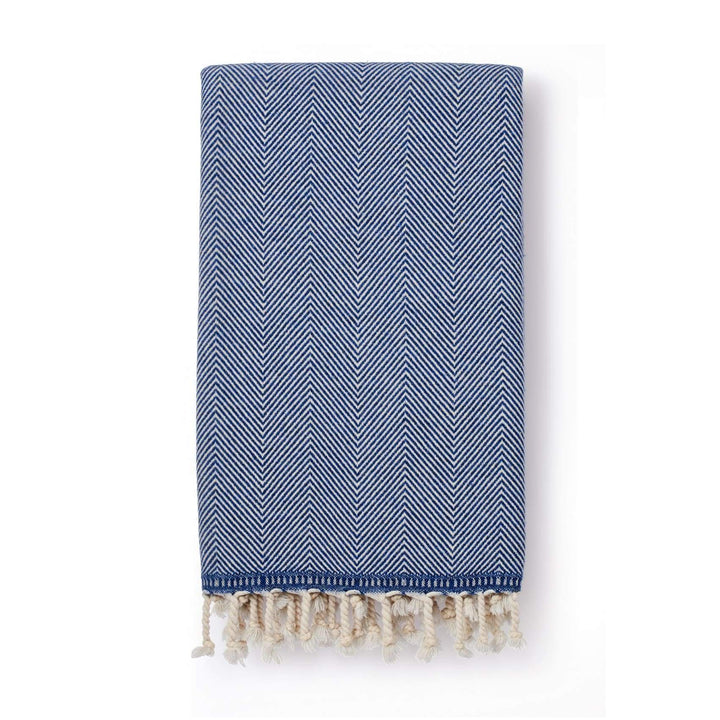 Sema Herringbone Cotton & Wool Throw