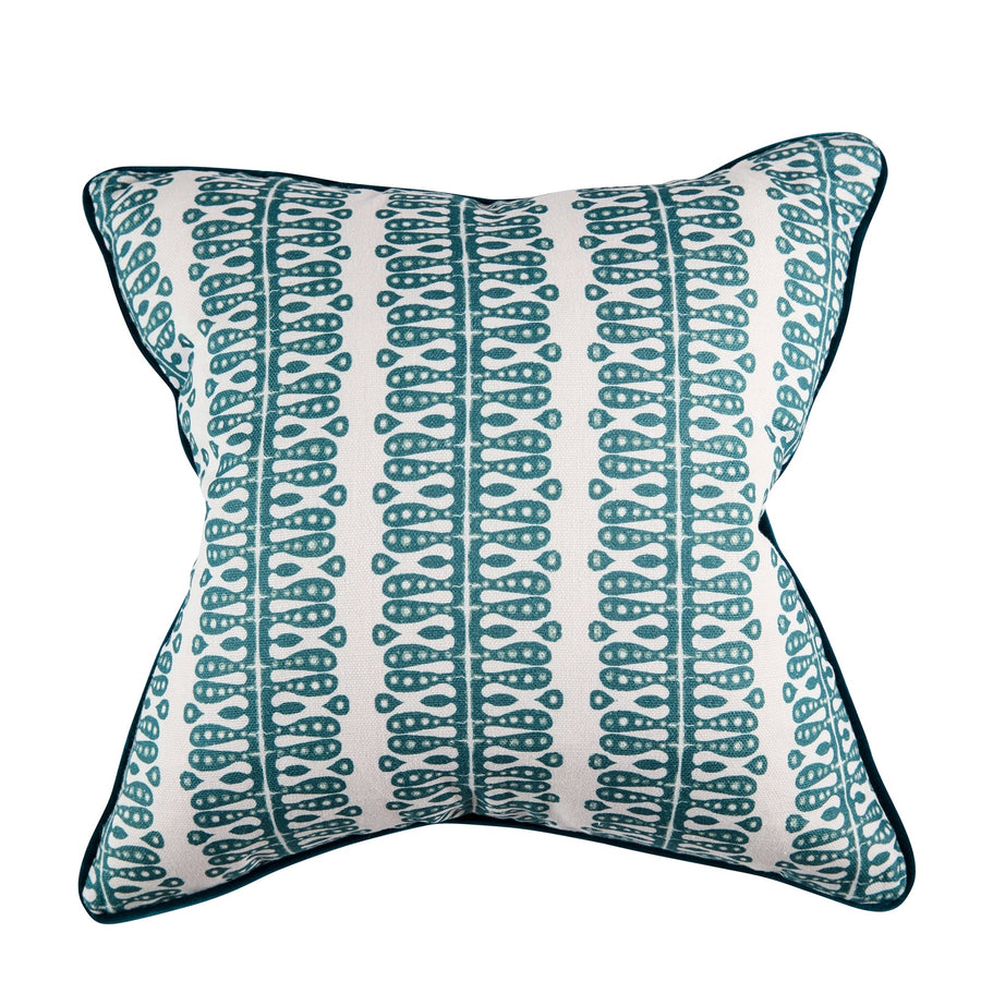 Hearts & Minds Teal Cushion