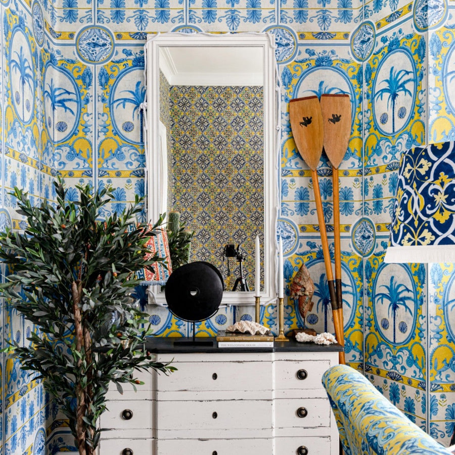 The Villa Yellow Mural Wallpaper