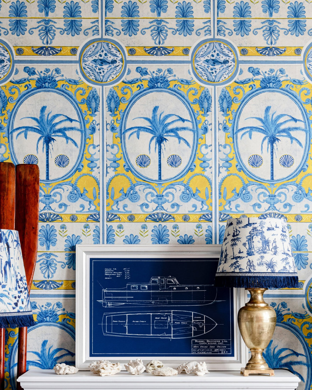 The Villa Yellow Mural Wallpaper