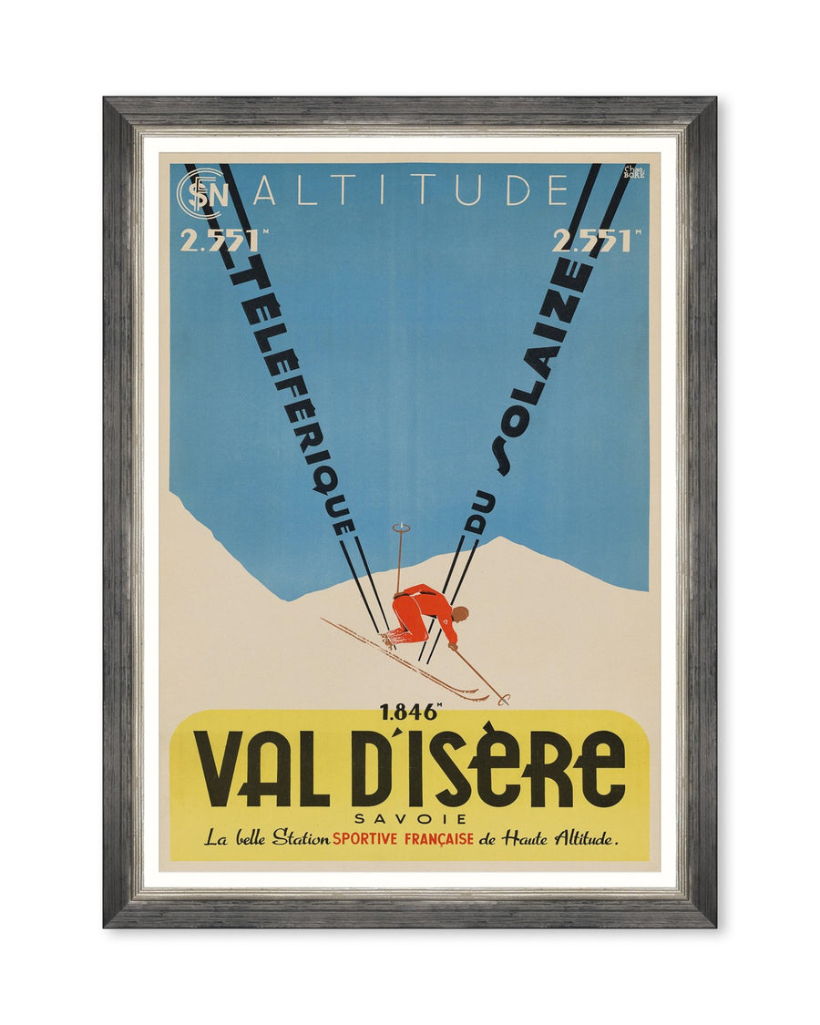 Val d’Isère Poser Framed Art