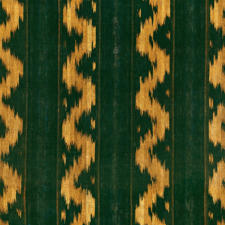 Vintage Ikat Wallpaper in Topiary Green | MIND THE GAP