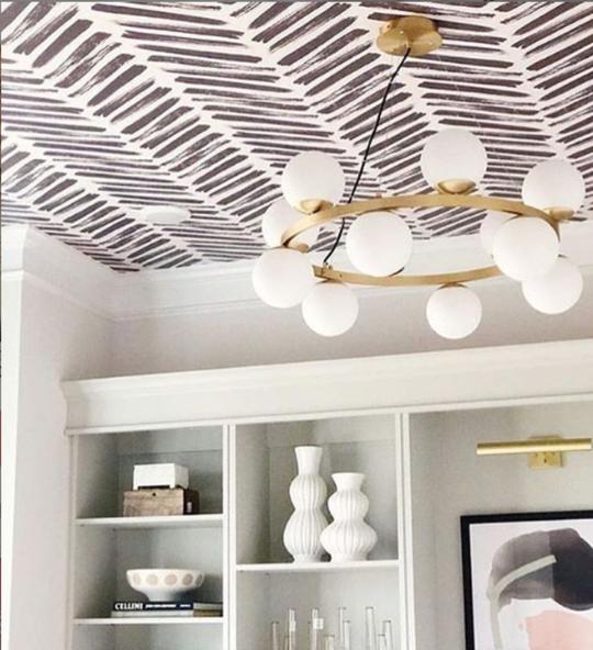 Herringbone Brushstroke Wallpaper