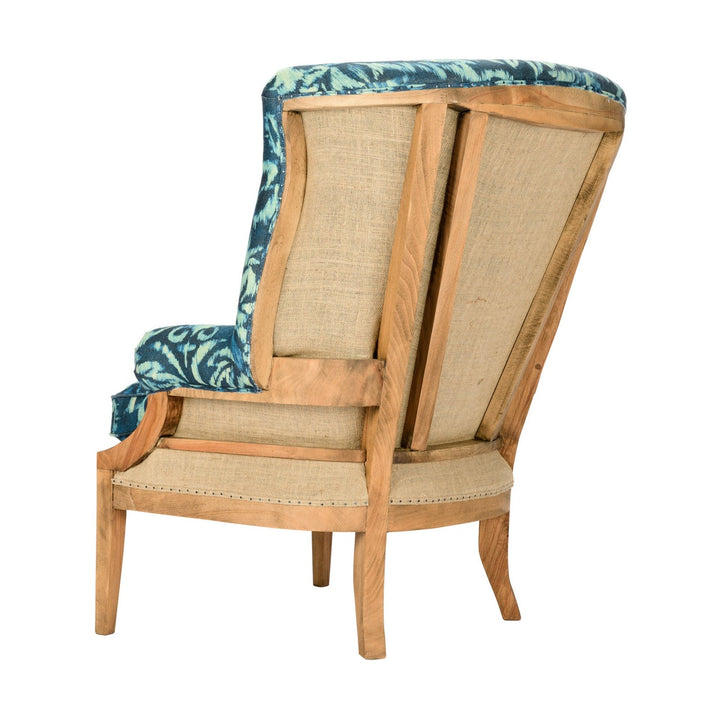 William Deconstructed Wingback Chair - Ionian Linen
