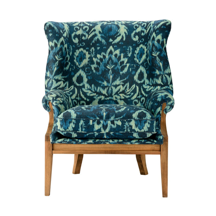 William Deconstructed Wingback Chair - Ionian Linen