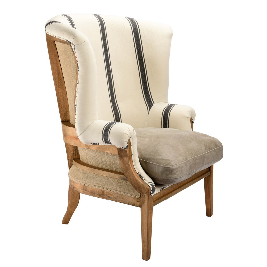 William Deconstructed Wingback Chair - Hajdu Linen