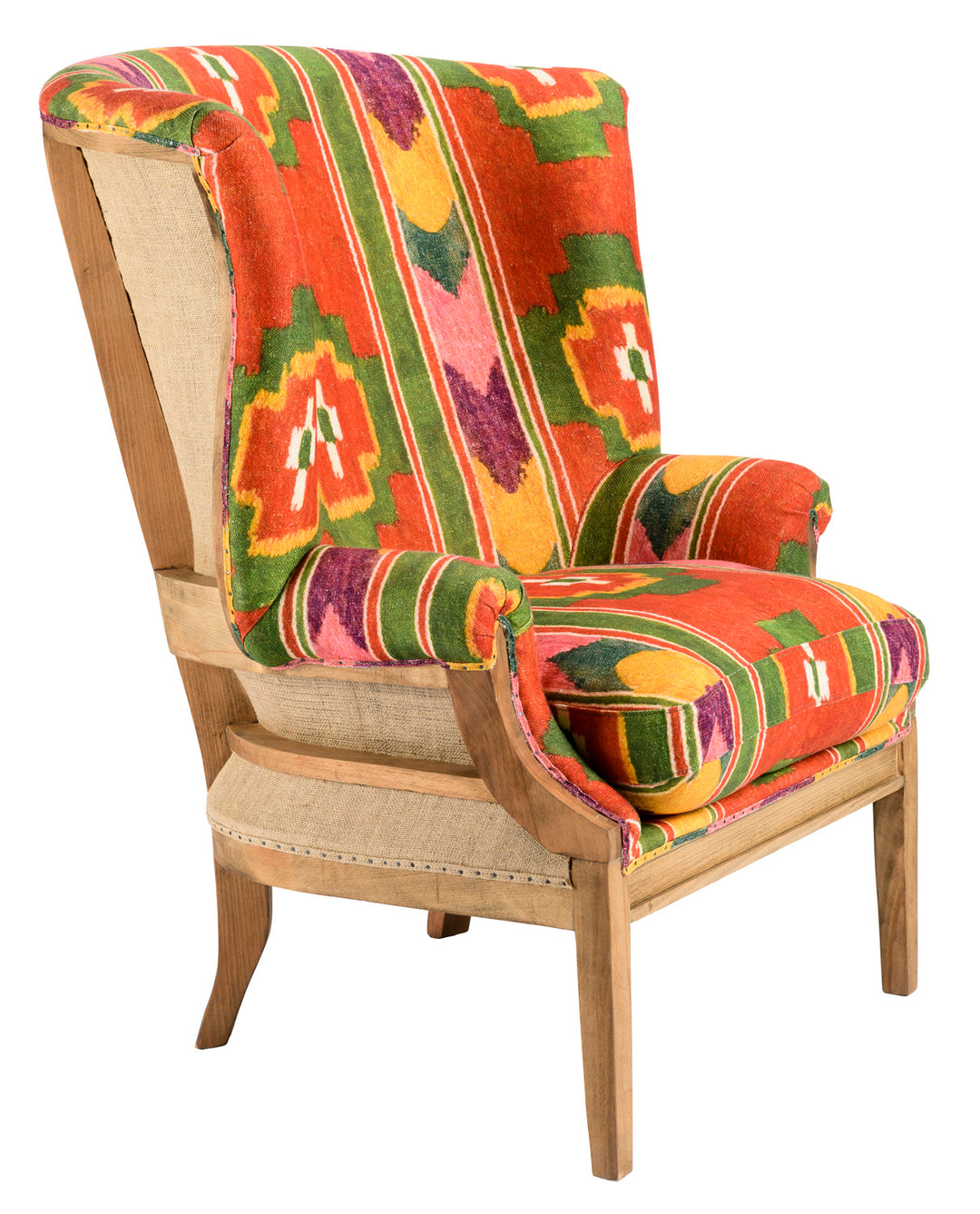 William Deconstructed Wingback Chair - Erdely Linen