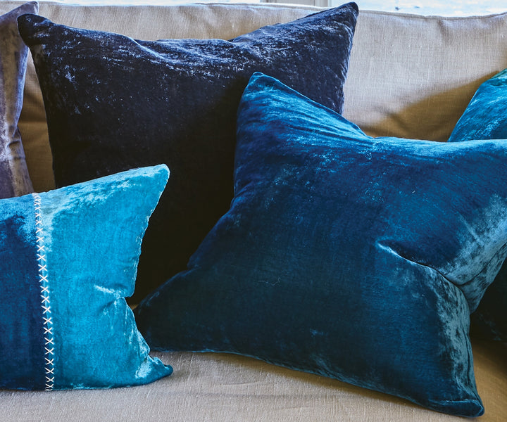 Paddy Marine Velvet Cushion