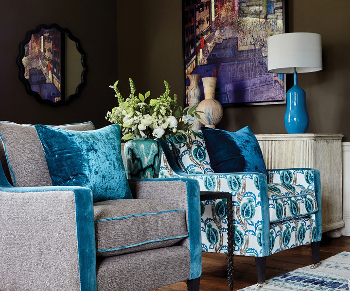 Paddy Marine Velvet Cushion