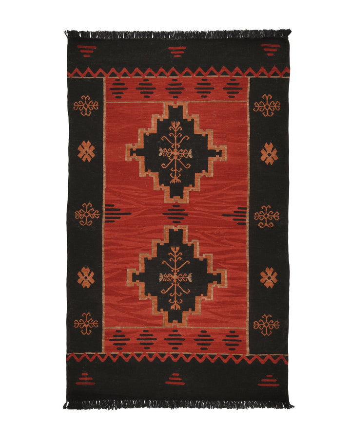 Yadigari Anatolia Red Wool Kilim Rug