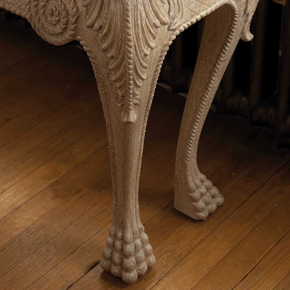 York Mini Console Table - Venetian White Oak