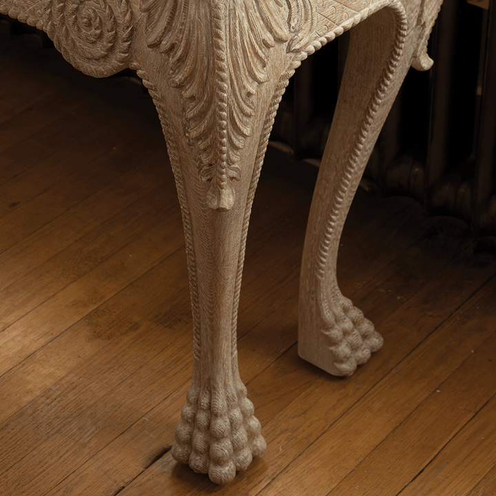 York Mini Console Table - Venetian White Oak