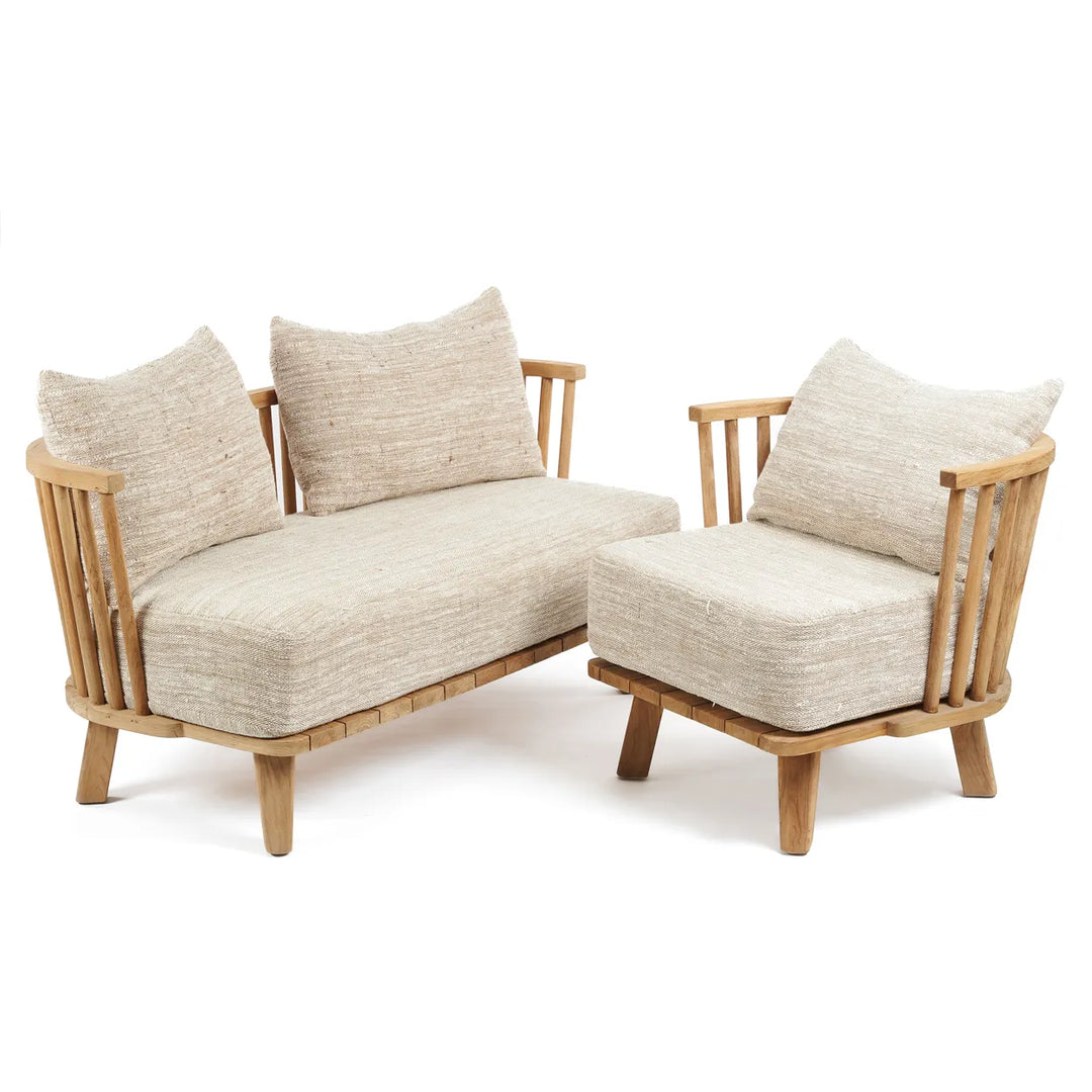 The Malawi Two Seater Sofa - Natural Beige