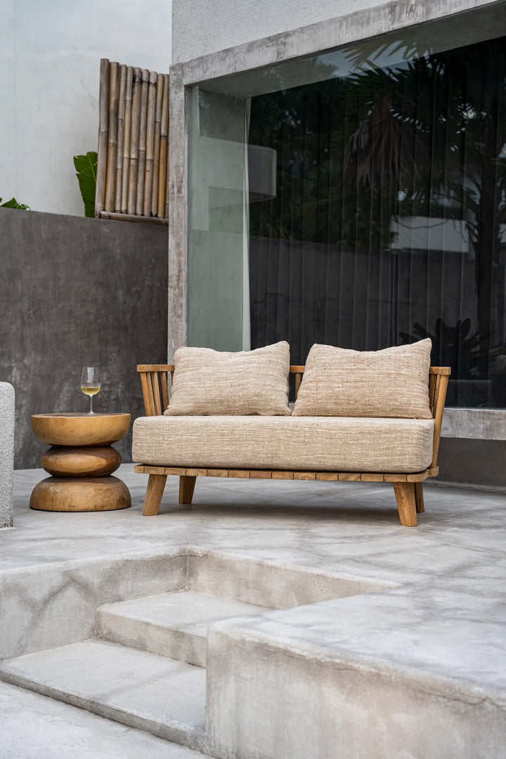 The Malawi Two Seater Sofa - Natural Beige