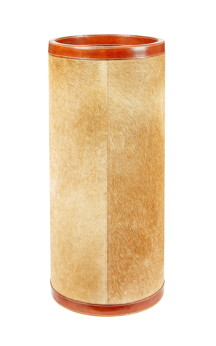 Ledbury Natural Tan Cowhide Umbrella Stand