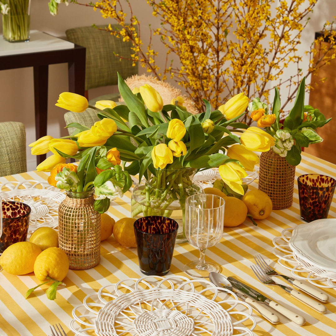 Yellow Stripe Tablecloth