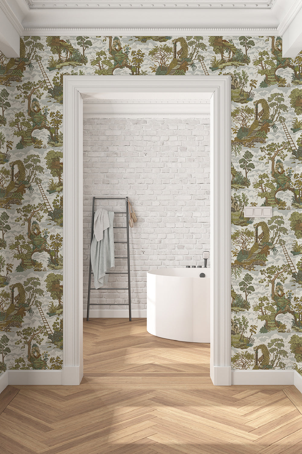 Islet Hoping Toile Wallpaper
