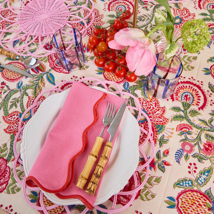 Pink Cabana Placemats - Set of 4