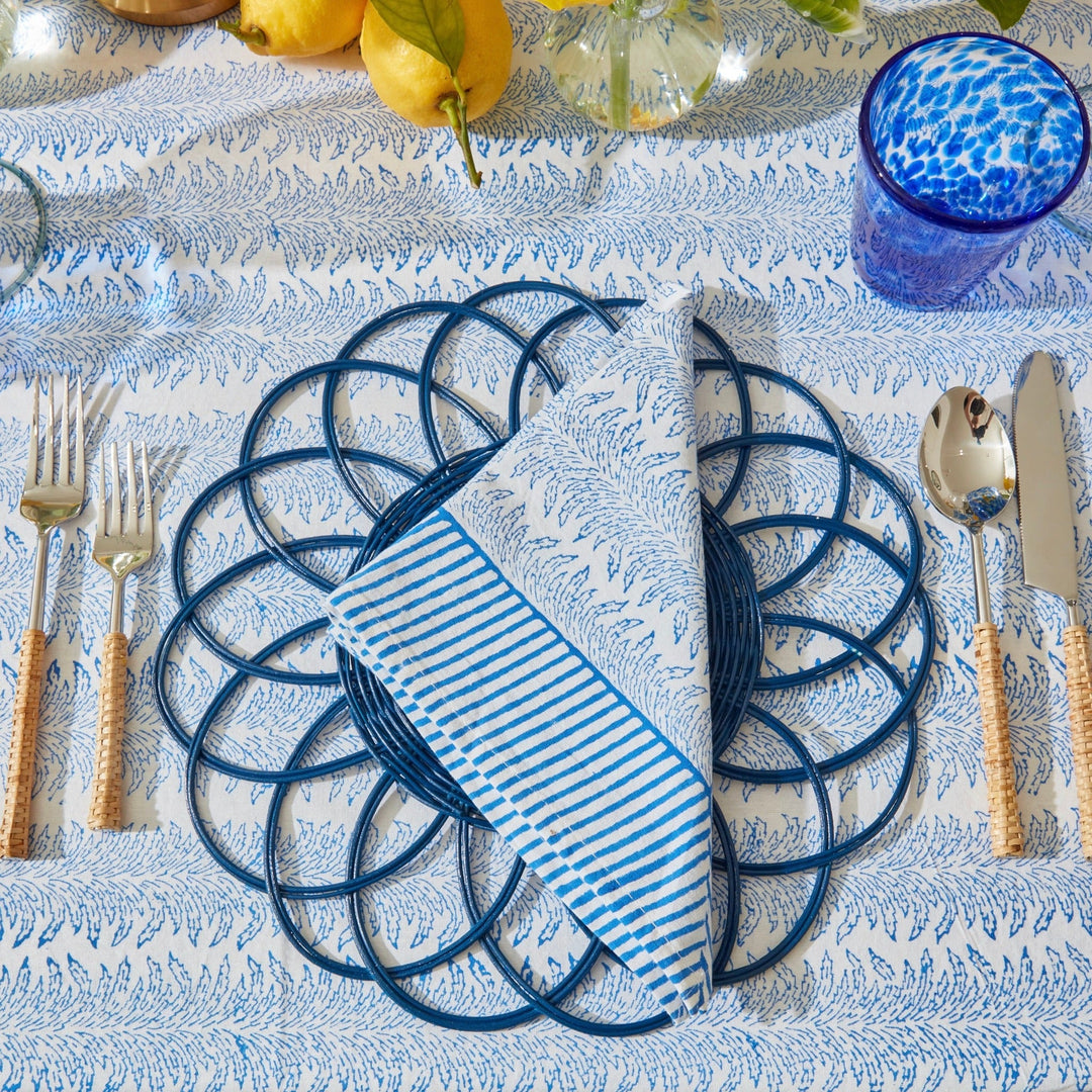 Dark Blue Cabana Placemats - Set of 4