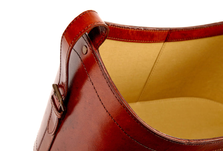 Belgrave Classic Tan Leather Storage Basket