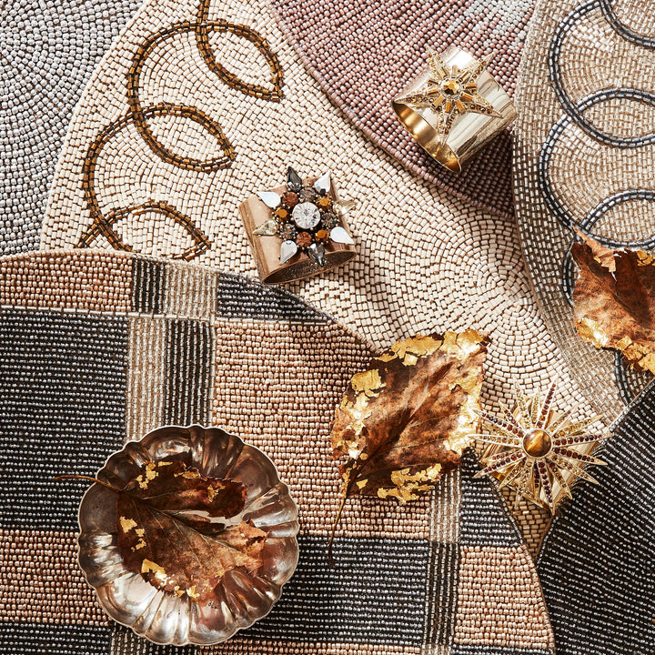 Topaz Starburst Napkin Rings - Pair