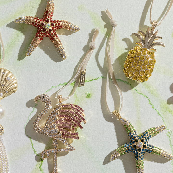 Coral Starfish Hanging Ornament