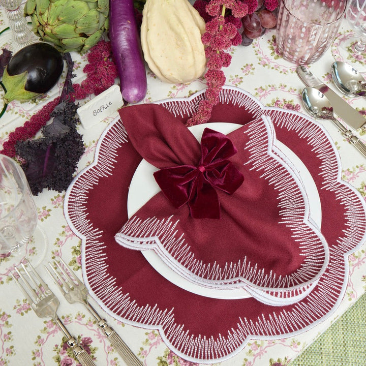 Maroon Harry Placemat - Set of 4