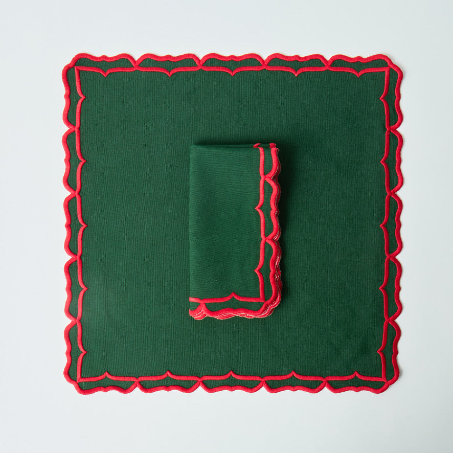 Noel Red & Green Christmas Napkins