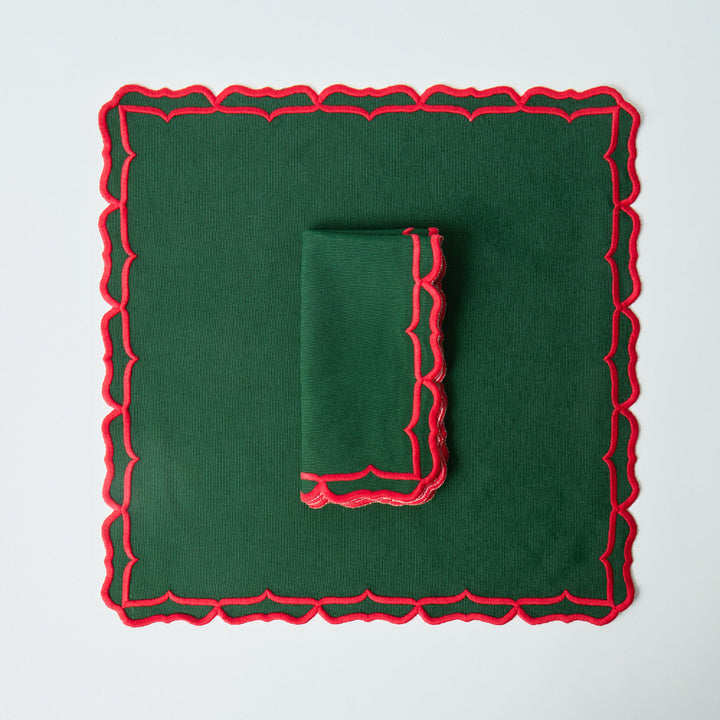 Noel Red & Green Christmas Napkins