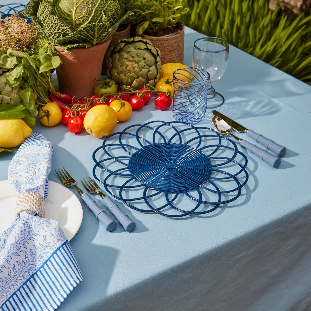 Dark Blue Cabana Placemats - Set of 4