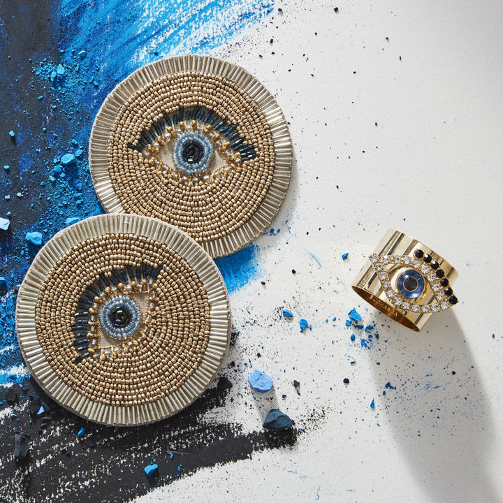 Evil Eye Napkin Rings - Pair