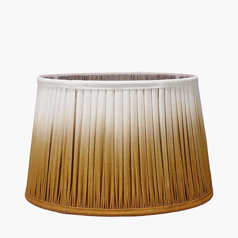 Scallop Ombre Lampshade - Mustard Yellow