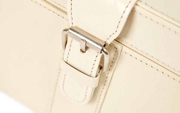 Rosa Ivory Leather Jewellery Box