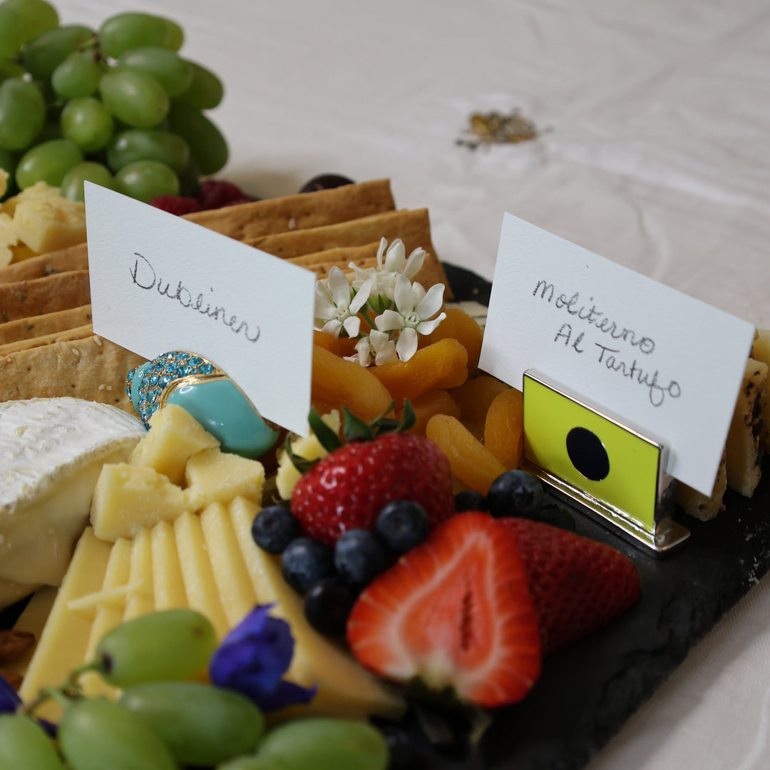 Jeweled Shell Placecard Holders, Set of Two