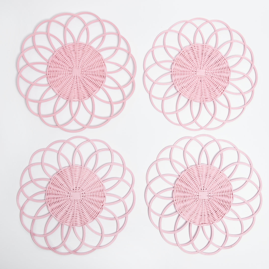 Pink Cabana Placemats - Set of 4