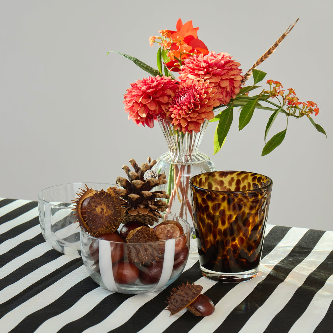 Black & White Stripe Tablecloth