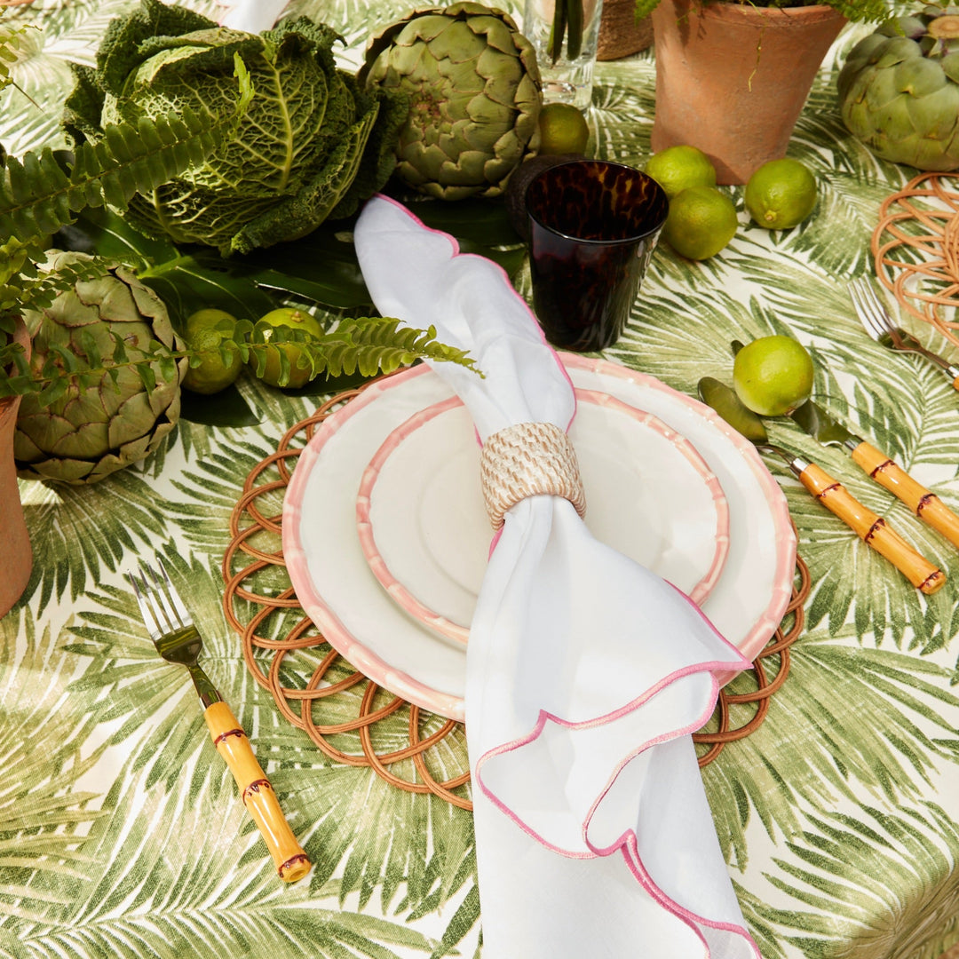 Pink Bamboo Side Plate